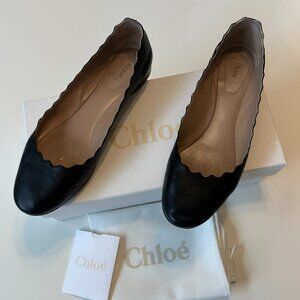 Chloe Ballet Flats in Black